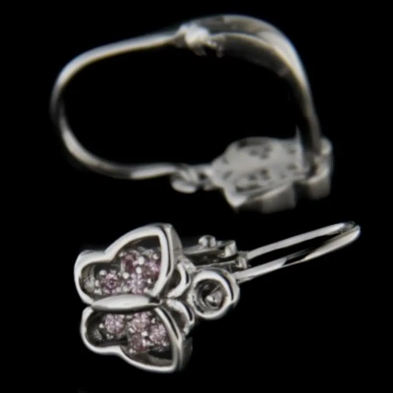 Strieborné náušnice s klasickým zapínaním KA E2838 P