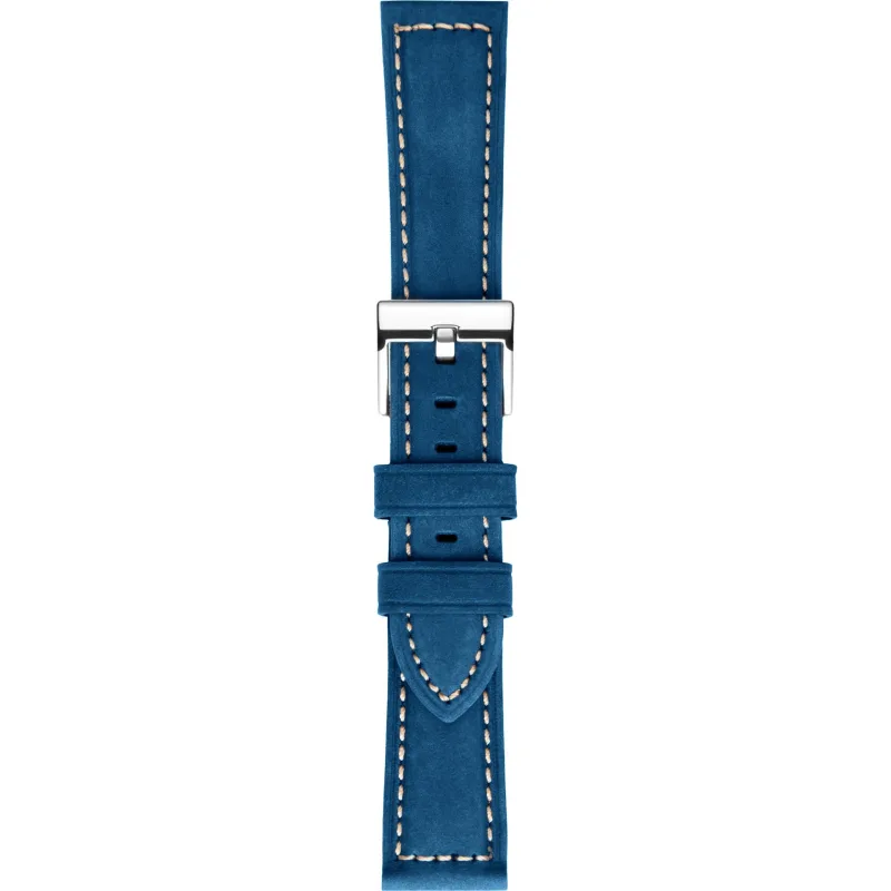 Kožený remienok na hodinky 20 mm modrý A-NIS AK0388.05-20