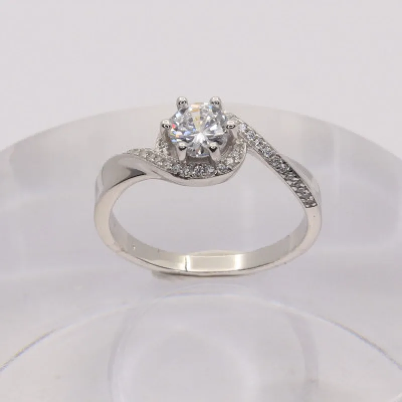 Strieborný prsteň s kameňom KA R3134, 57