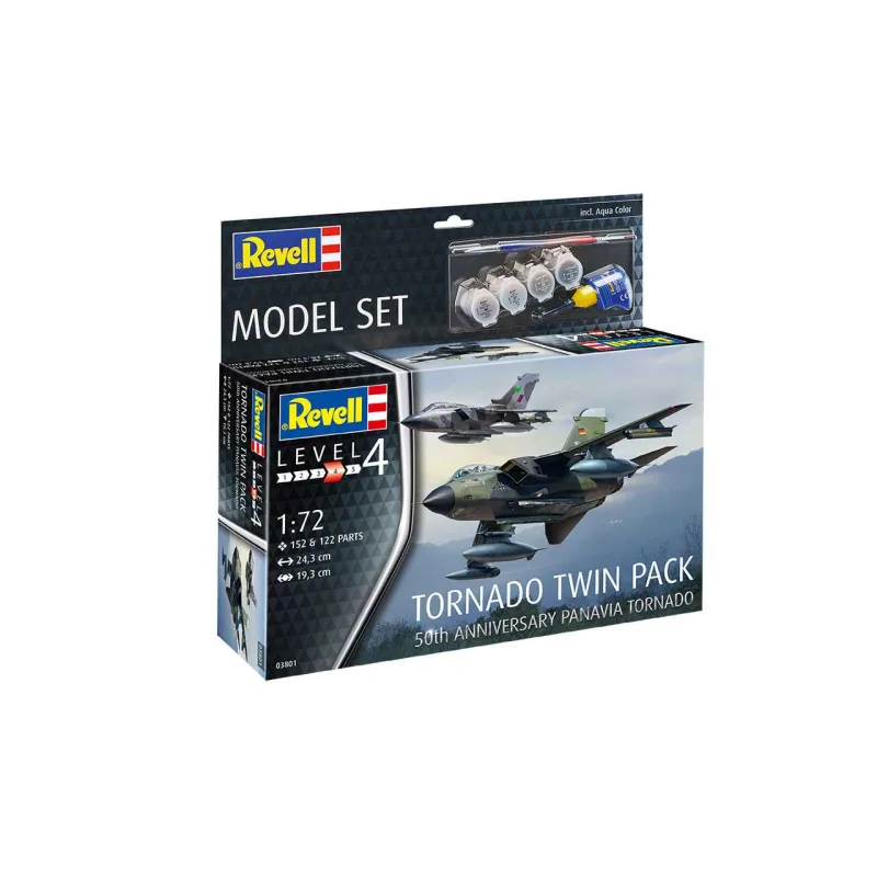 Revell ModelSet lietadlo 63801 - Tornado 50th Anniversary Twinpack (1:72)