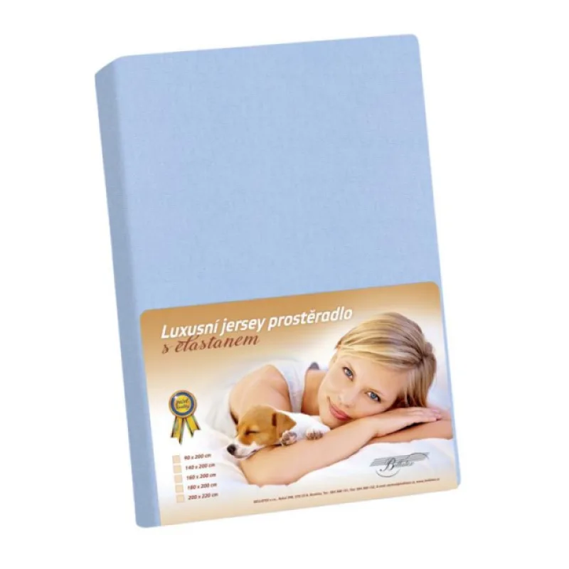 Bellatex Jersey s elastanem, modré - 120x200 cm