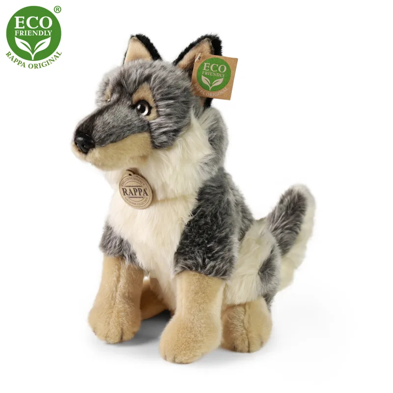 Rappa Plyšový vlk sediaci 28 cm ECO-FRIENDLY