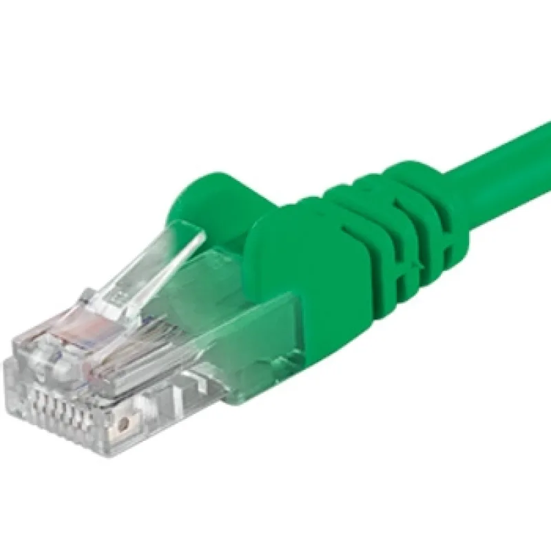 PREMIUMCORD Patch kabel UTP RJ45-RJ45 level 5e 0.25m, zelená sputp002G