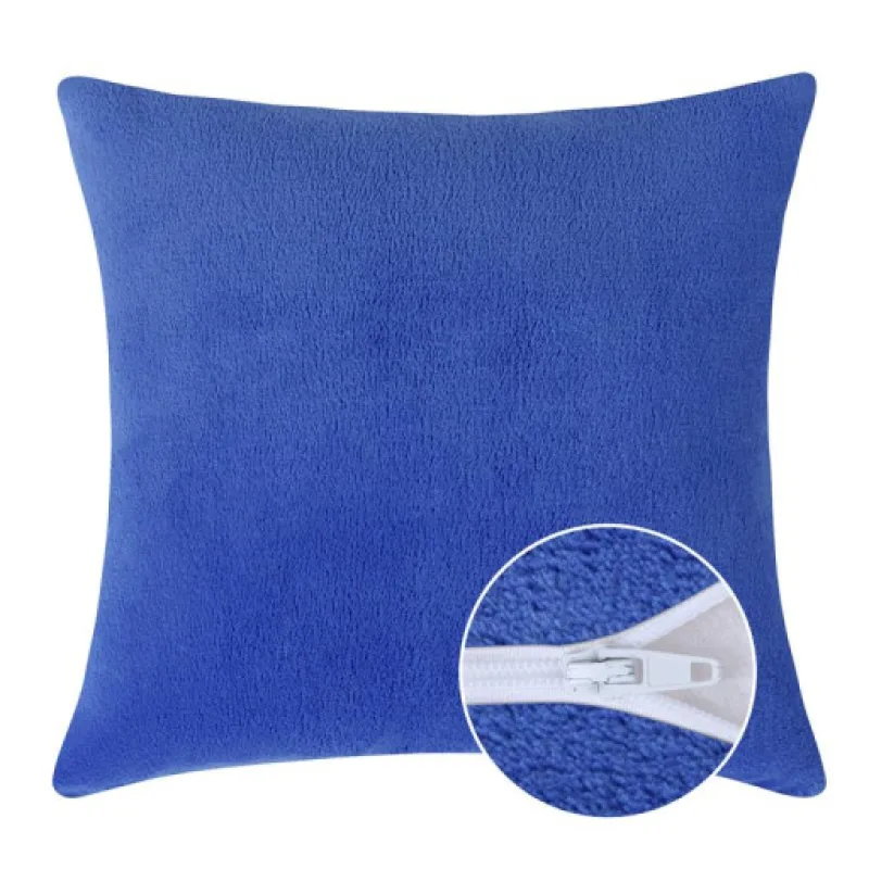 Bellatex Polštářek MIKRO Modrá - 40x40 cm se zipem