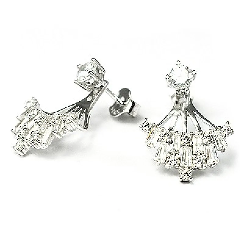 Strieborné náušnice s kameňmi MEUCCI SE018