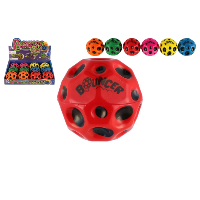 Teddies Loptička extrémne skákacia meteorit pena 6cm 6 farieb