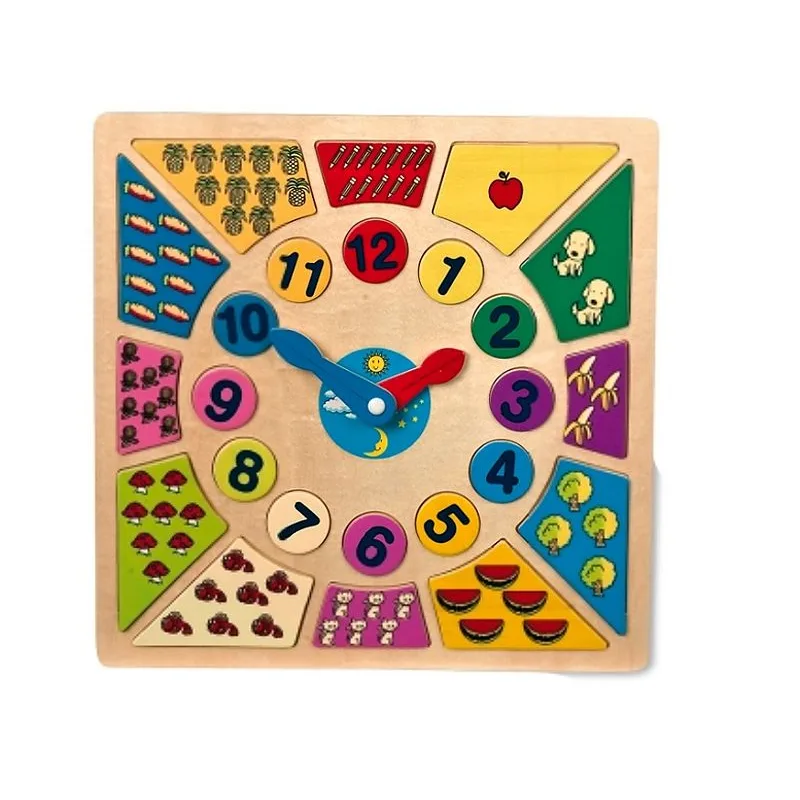 Small Foot Vkládací výukové puzzle nauč se hodiny