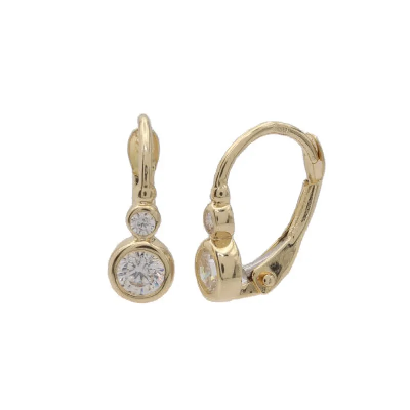 Zlaté náušnice na patent KA CDL40, 1.25 g, 1.25 g