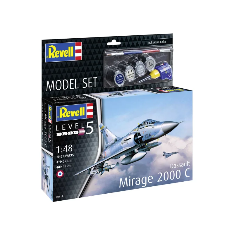 Revell ModelSet lietadlo 63813 - Dassault Mirage 2000C (1:48)