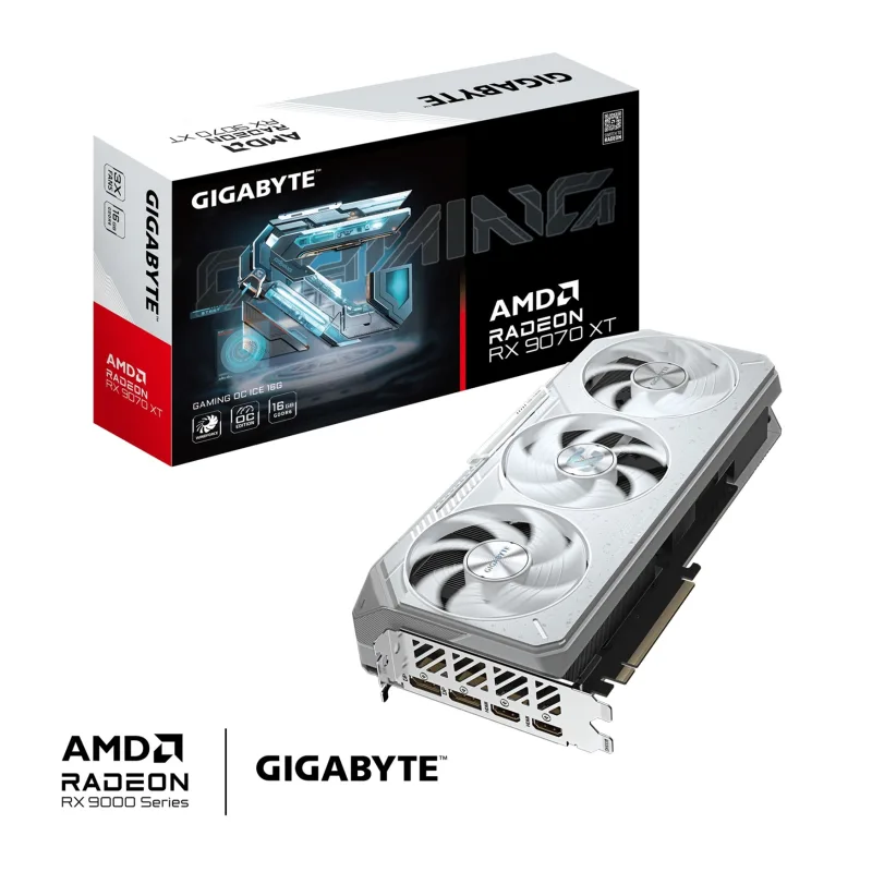 GIGABYTE Radeon™ RX 9070 XT GAMING OC ICE 16G GV-R907XGAMINGOCICE-16GD