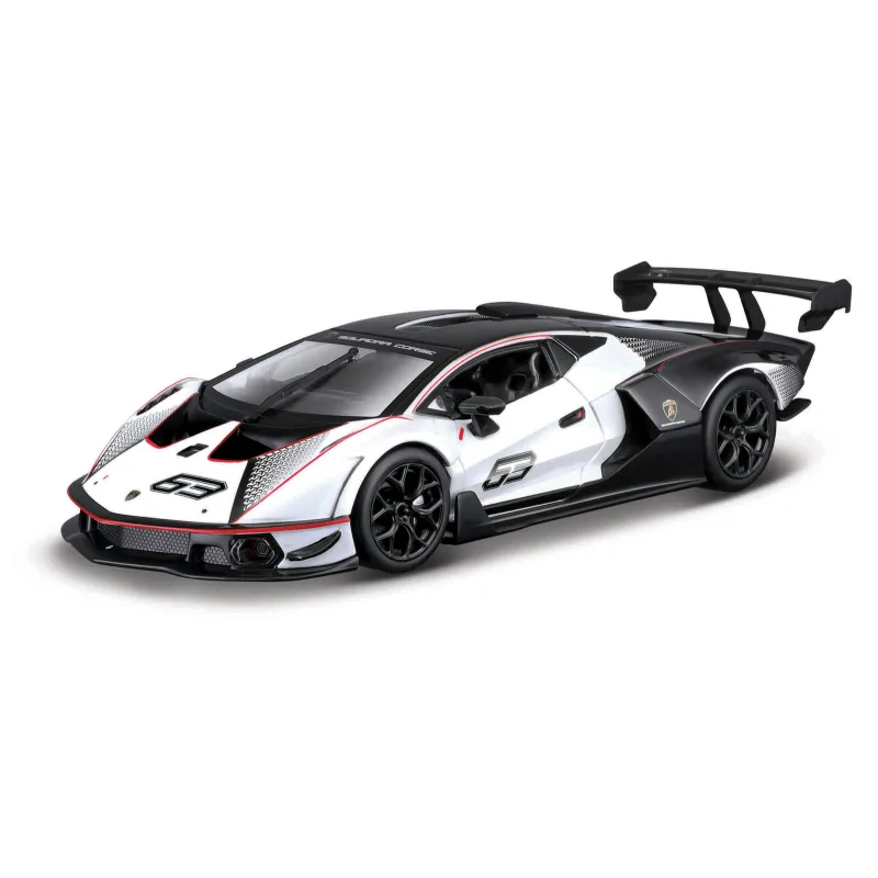 Bburago - RACE, Lamborghini Essenza SCV12, bílá perleť-černá, 1:24