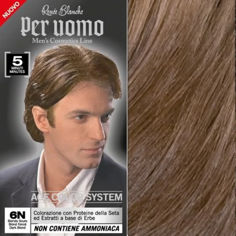 RENÉE BLANCHE RENEÉ BLANCHE Per Uomo 6-0 Dark Blond - 5min. farba na vlasy pre mužov - tmavá blond