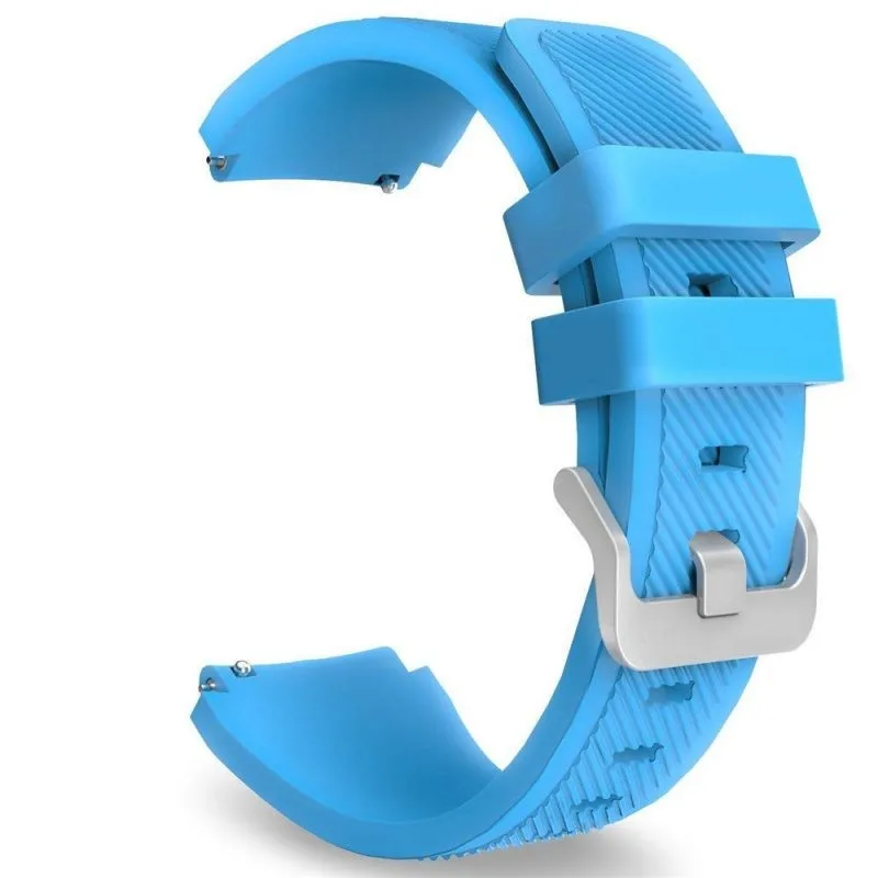 Silikonový řemínek nebesky modrý 22mm ESES 1530000388