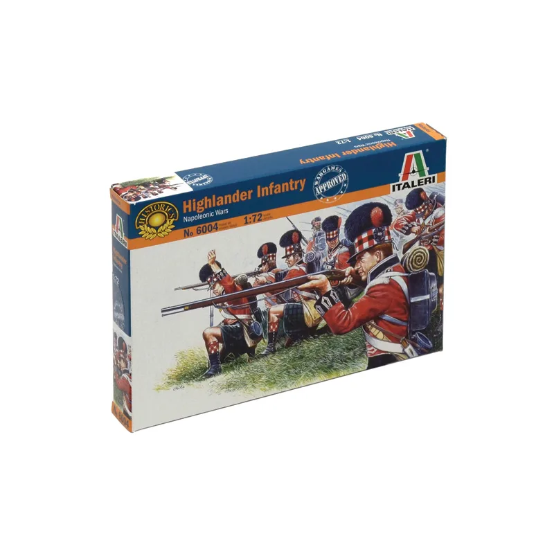 Italeri Model Kit figúrky 6004 - NAPOL. WARS: HIGHLANDER INFANTRY (1815) (1:72)