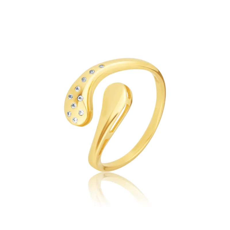 Zlatý prsteň so zirkónmi JVD ZR0224XJ81, 53, 2.01 g