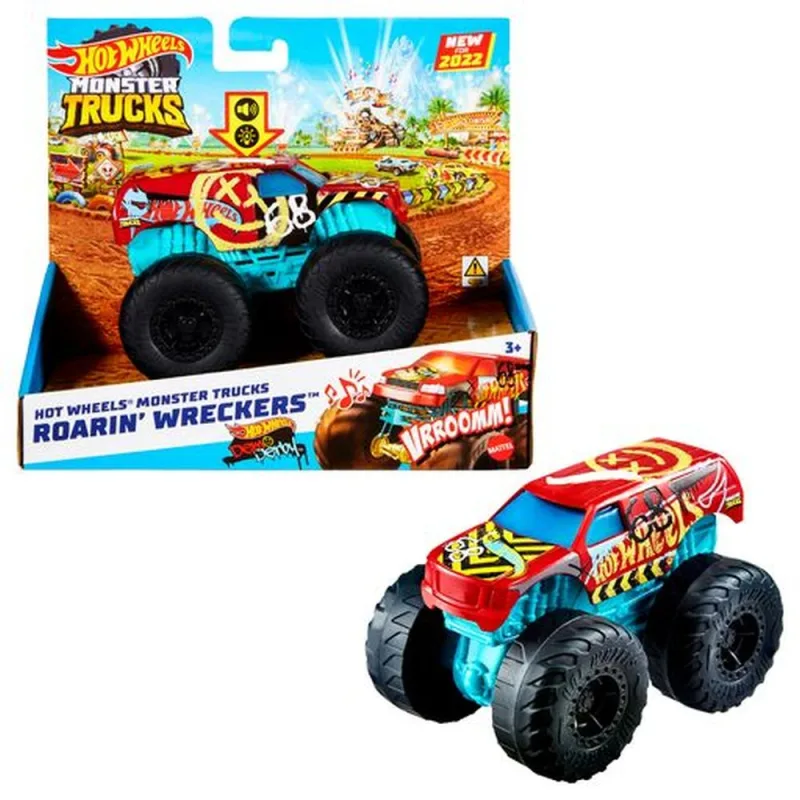 Hot Wheels MONSTER TRUCKS Osvetlenie a rámovanie Vrak ASST