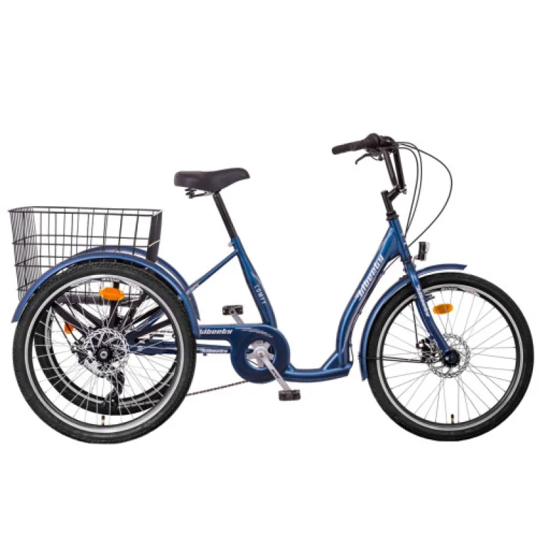 Liberty Trojkolka COMFY 6spd. Disk pro seniory, kaučuková kola, 2026 modrá