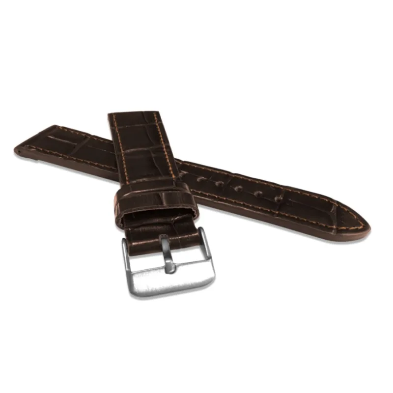 Kožený remienok na hodinky Croco Top Grain LAVVU LSJUC16