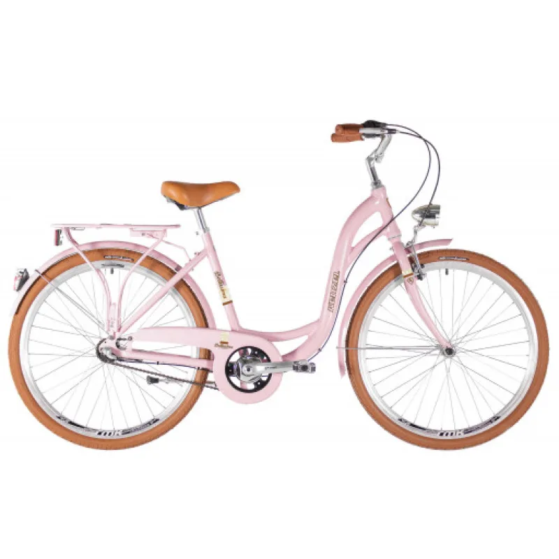 Kenzel Retro kolo Bellissima Deluxe 7spd 26" 2026 perleť hellrosa