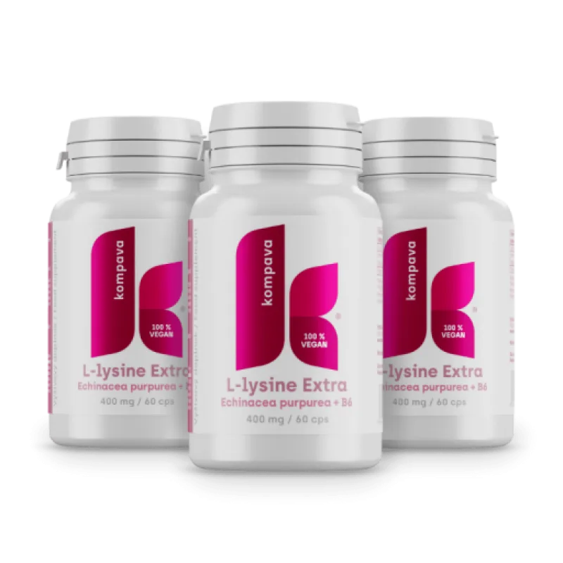 Kompava L-lysin Extra, 3x60 kapslí