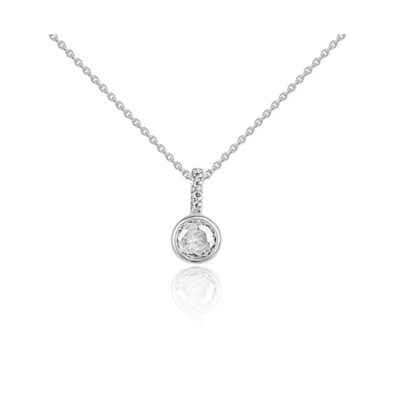 Strieborný prívesok so zirkónmi MEUCCI SS358P