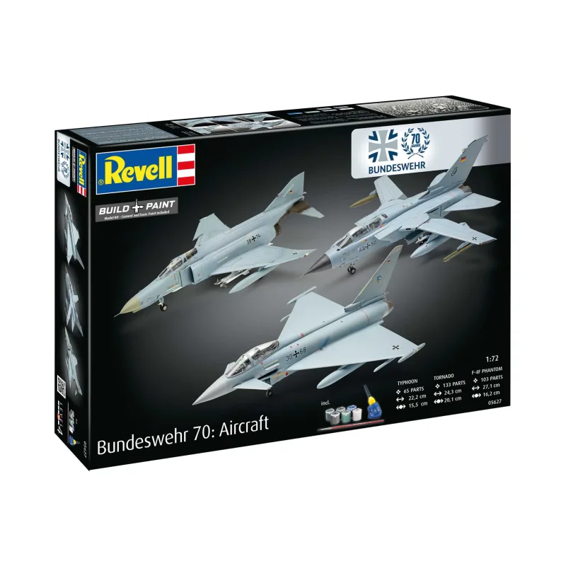 Revell Gift-Set letadla 05627 - 70 Years Bundeswehr: Aircraft (1:72)