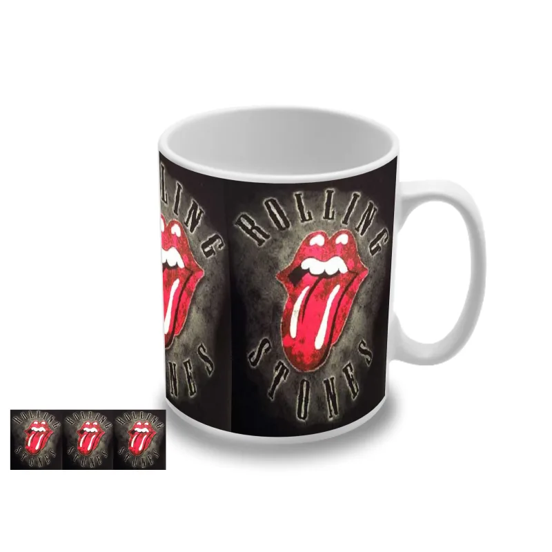 Rolling Stones - Tongue Logo Black (hrnček)