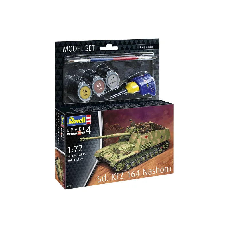 Revell ModelSet military 63358 - Sd.Kfz. 164 Nashorn (1:72)