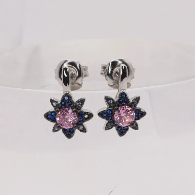 Strieborné náušnice na puzety KA E4172