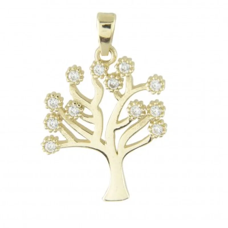 Zlatý prívesok s kameňom zo žltého zlata KA 2693, 0.9 g, 0.90 g