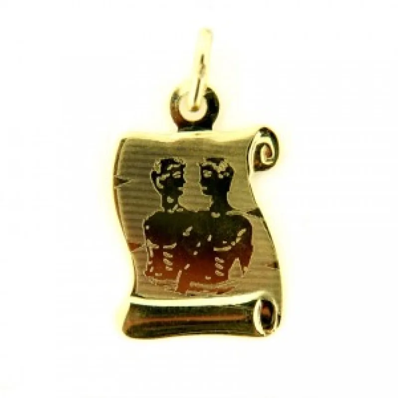 Prívesok mesačné znamenie zo žltého zlata KA 30.10.001 BLÍŽENCI-6, 0.6 g, 0.60 g