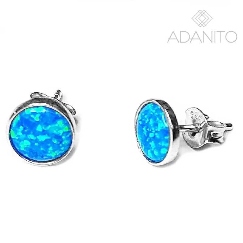 Strieborné opálové náušnice ADANITO EFE0000929
