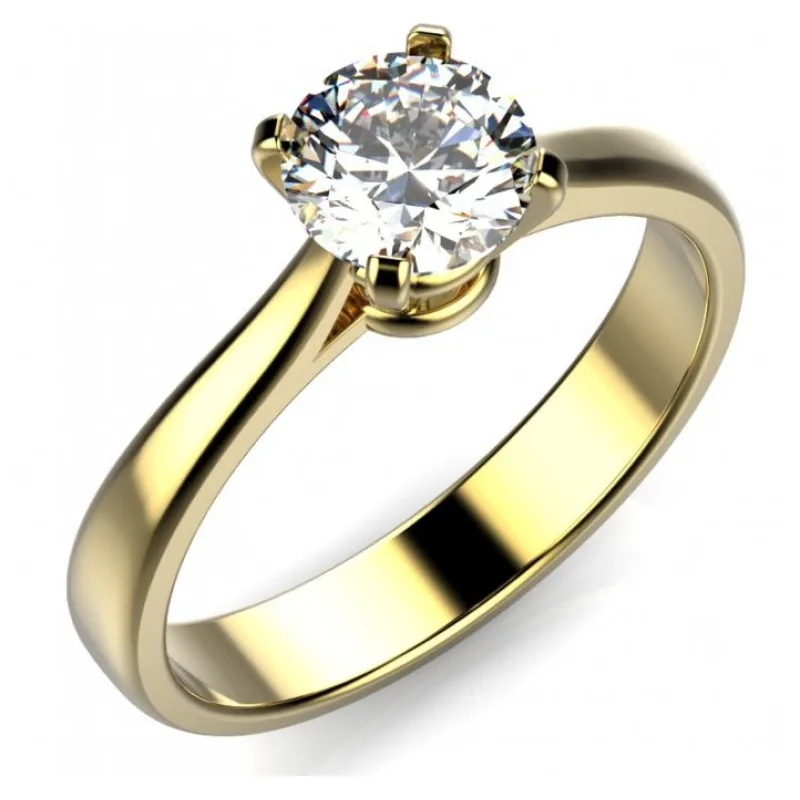 Zlatý prsteň so zirkónom ADANITO LIR0004G