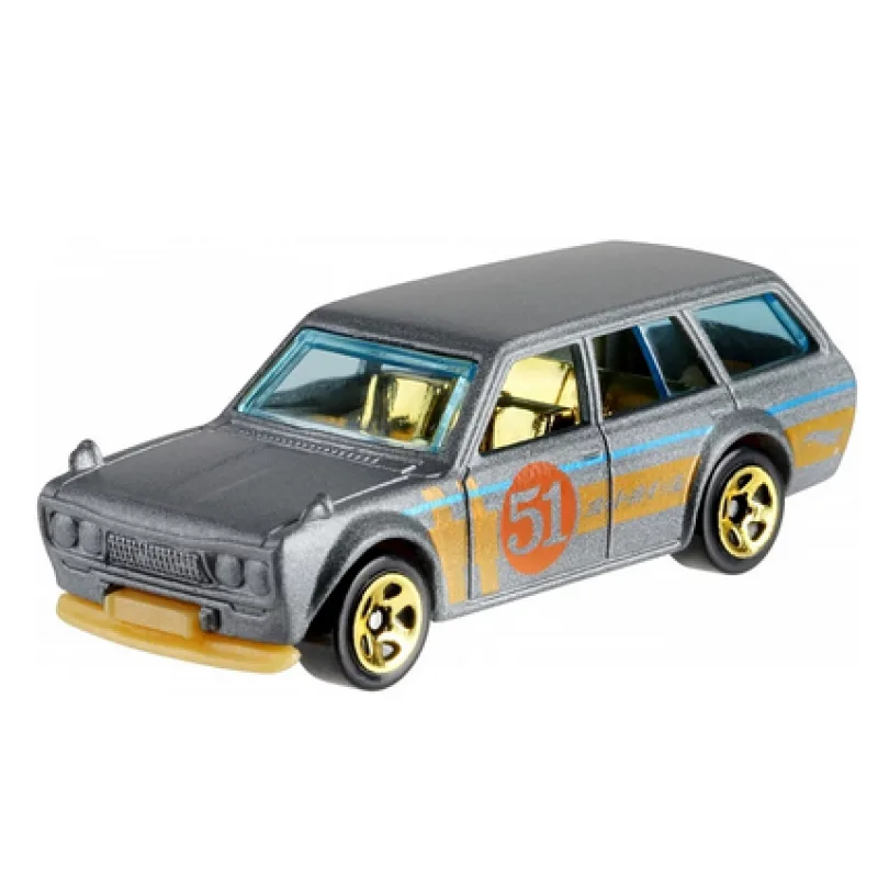 Hot Wheels Satin nad Chrome '71 DATSUN 510 WAGON 1:64