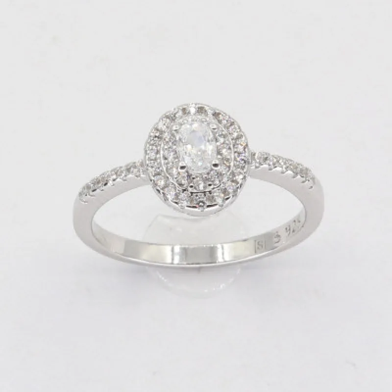 Strieborný prsteň s kameňom KA R3255, 54