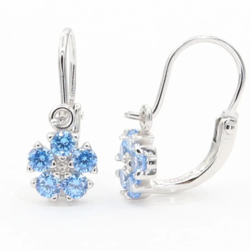 Strieborné náušnice s klasickým zapínaním KA E4815LB