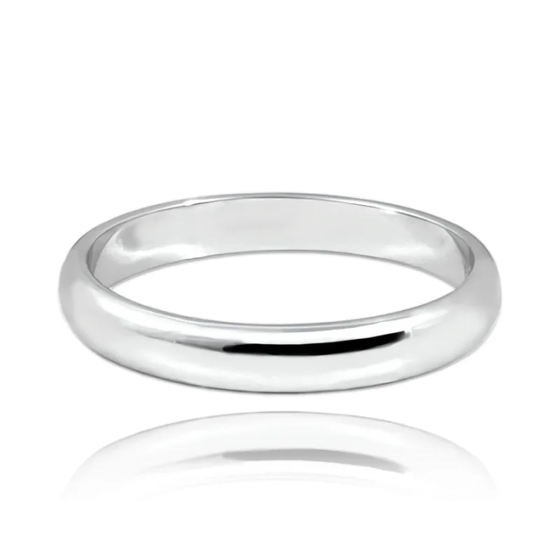 MINET+ Strieborný snubný prsteň 3,5 mm MINET JMAN0448SR, 58