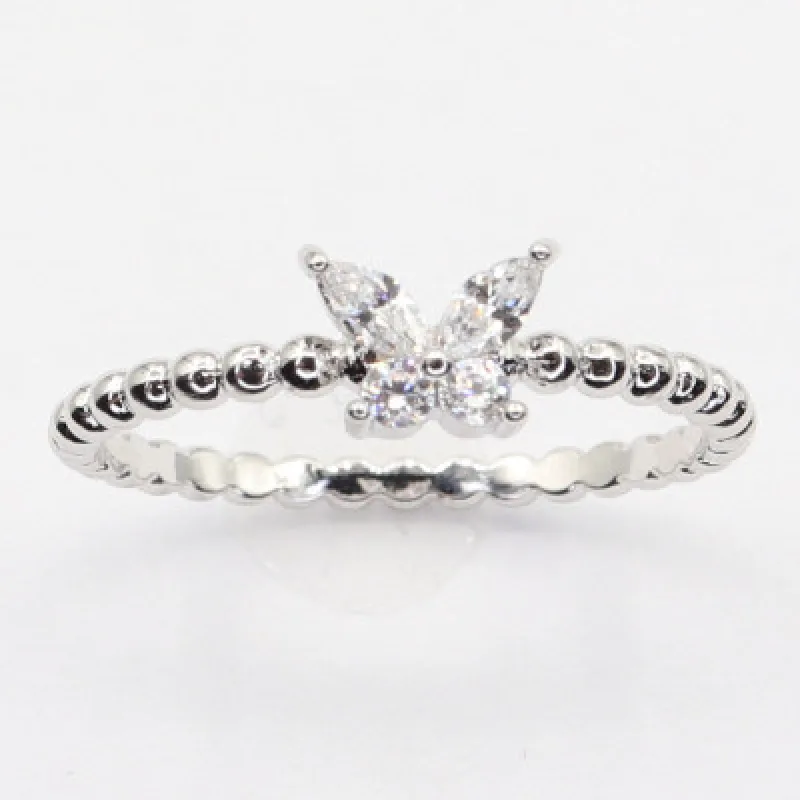 Strieborný prsteň s kameňom KA R3313, 54