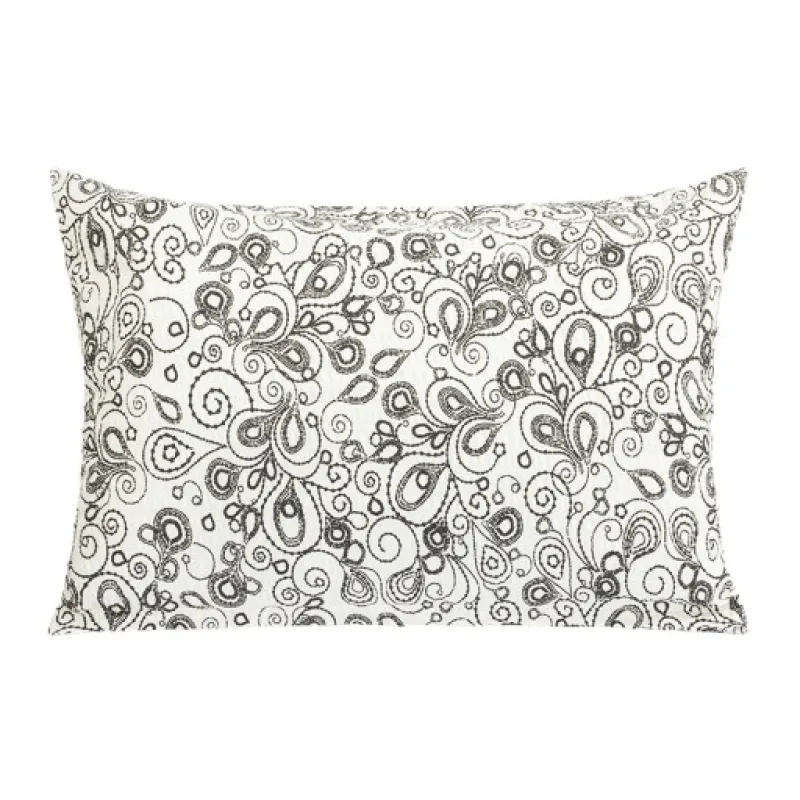 Bellatex Povláček na polštář krep, Květ šedo smetanový - 40x60cm