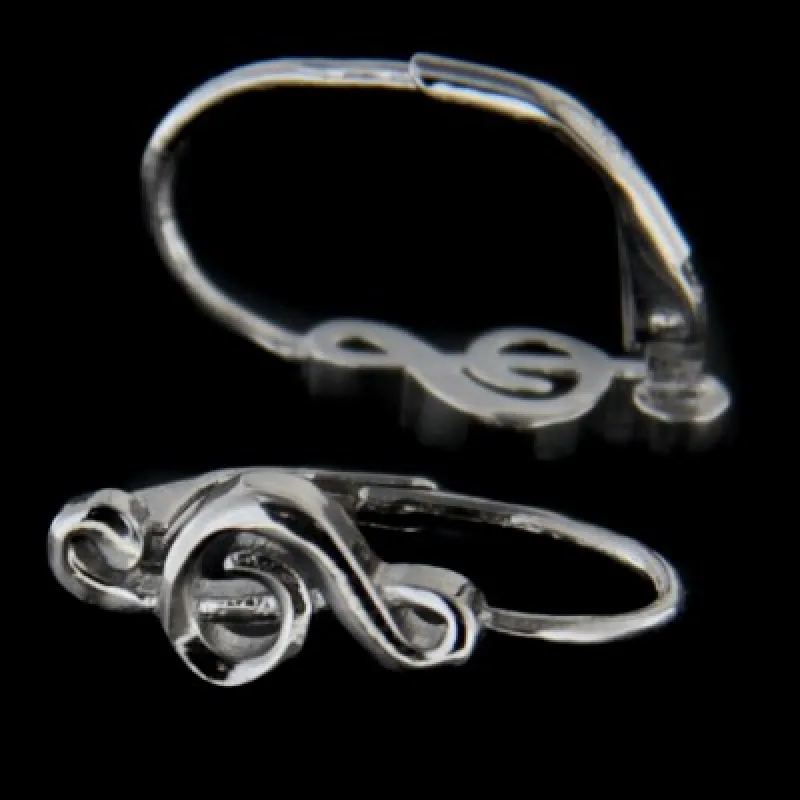 Strieborné náušnice s klasickým zapínaním KA E3318