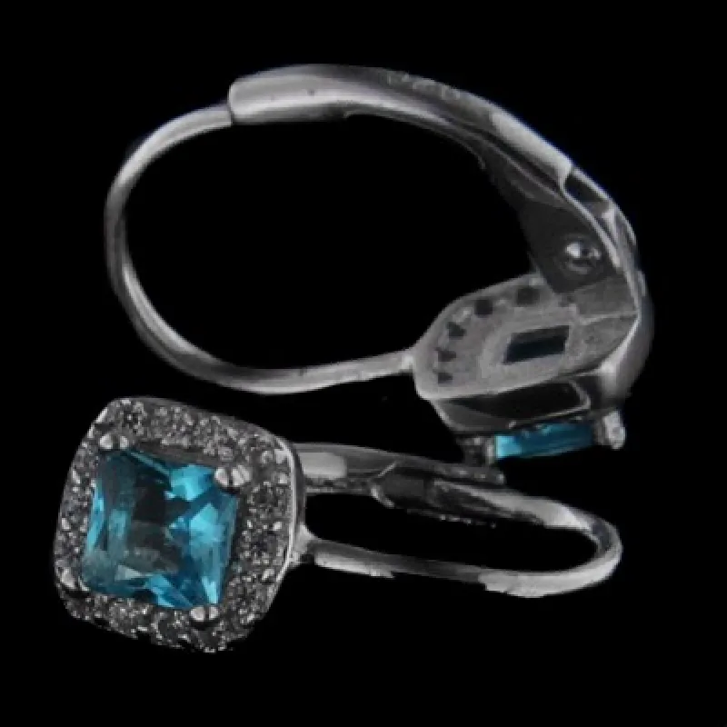 Strieborné náušnice s klasickým zapínaním KA E2598LB