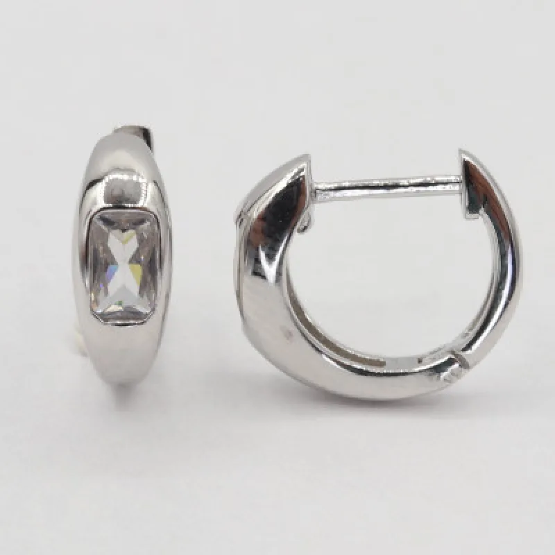 Strieborné náušnice krúžky KA E4392