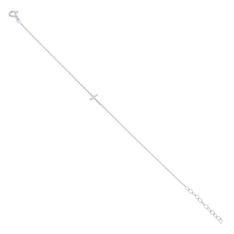 Náramok z bieleho zlata KŘÍŽ MOISS BA000306