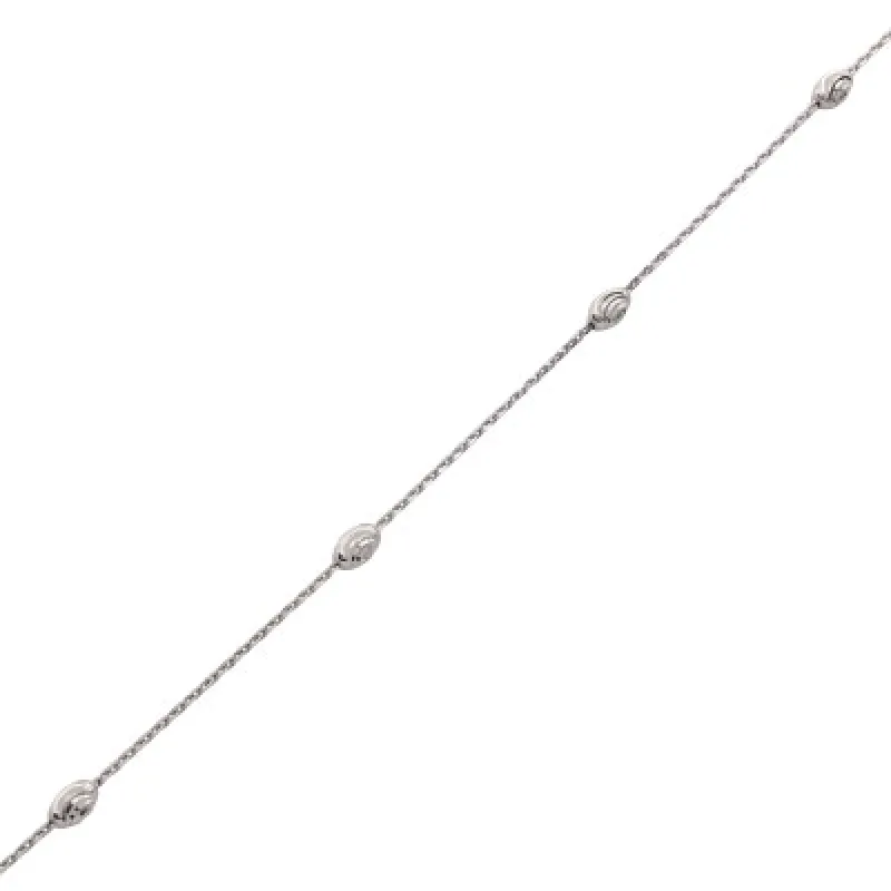 Strieborná retiazka KA MOON03RH, 42 cm, 3.20 g