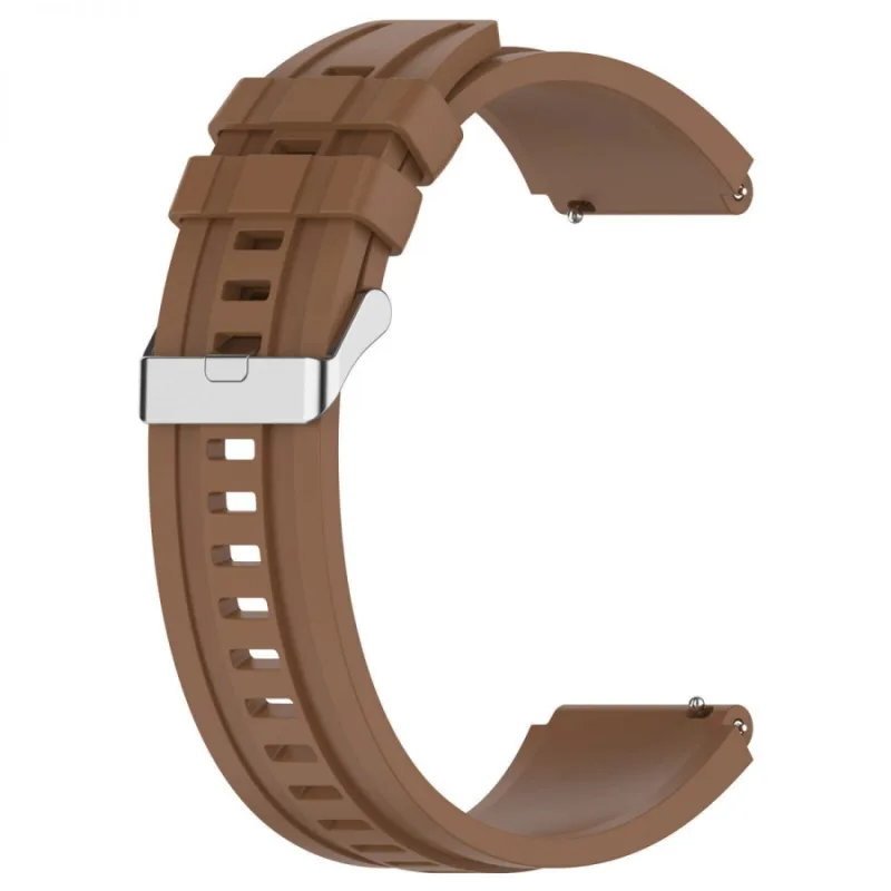 Extra prodloužený silikonový řemínek - Hnědý, 22 mm ESES 1530004186