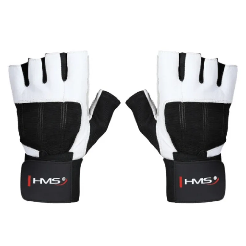 Fitness rukavice HMS RST04 bílé L