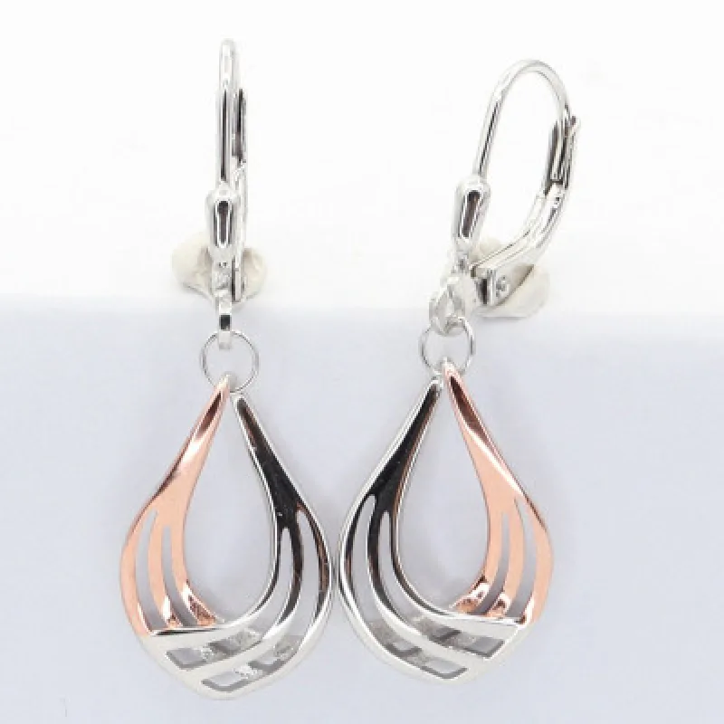 Strieborné náušnice s klasickým zapínaním KA E4823P