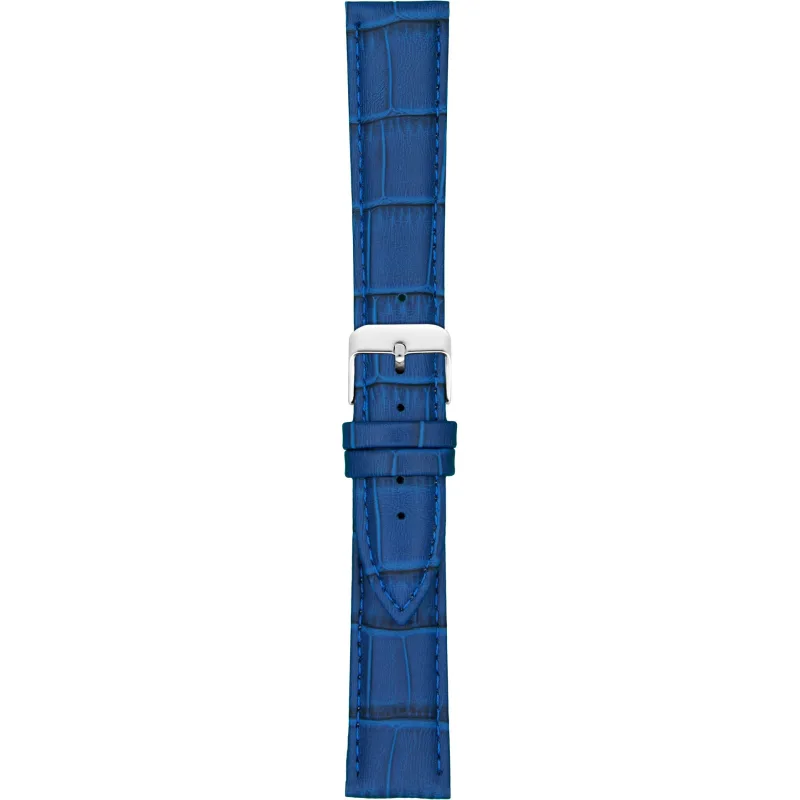 Kožený remienok na hodinky 20 mm modrý A-NIS AK1306.05-20