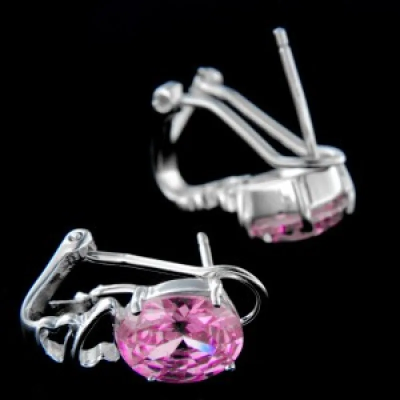 Strieborné náušnice s klasickým zapínaním KA E110 P