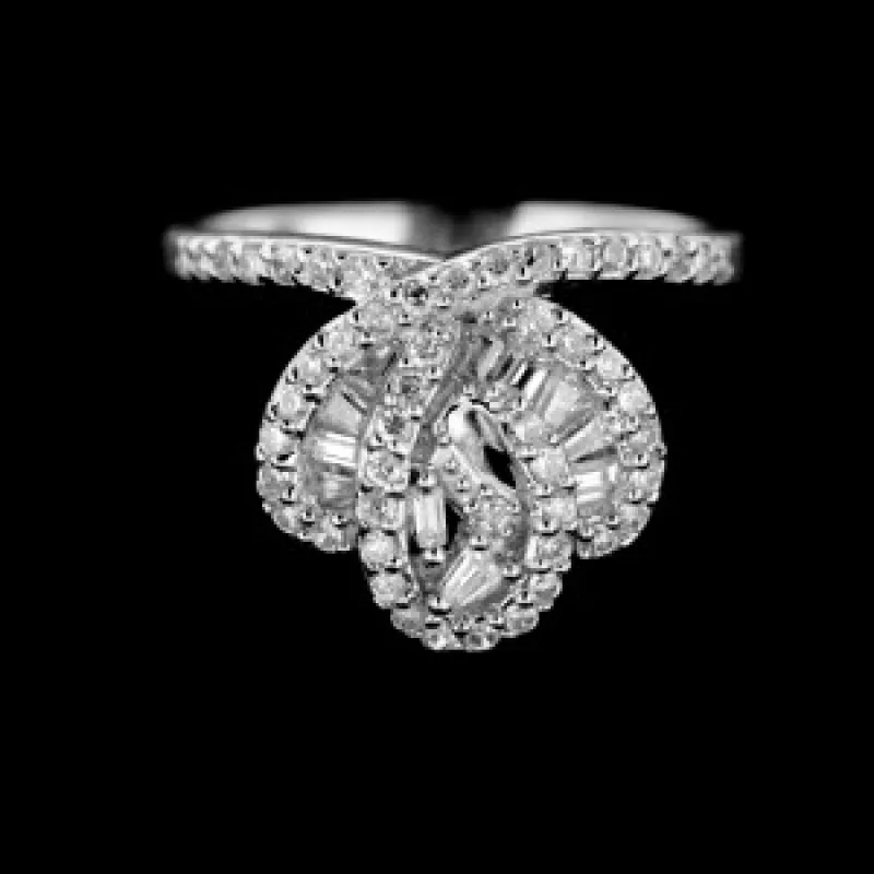 Strieborný prsteň s kameňom KA R379, 57